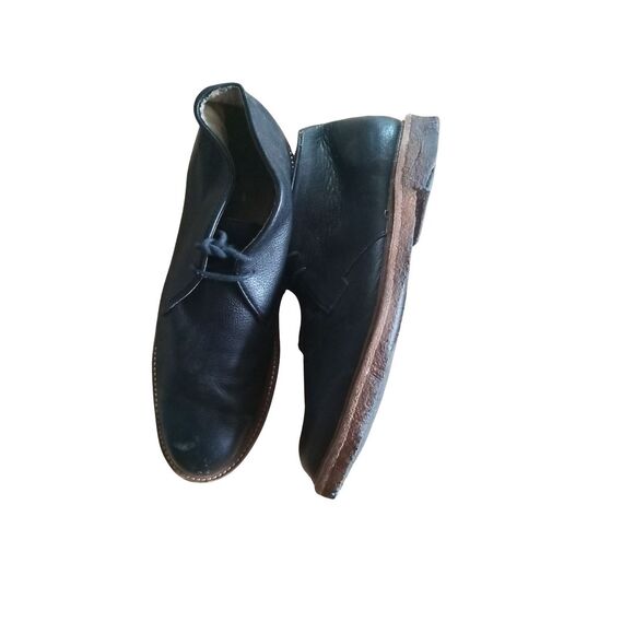 GH Bass and Co Mens Black Leather Chukka Desert Boots Size 9M Heritage Normcore